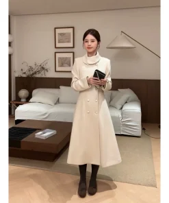 Váy trench coat dáng dài